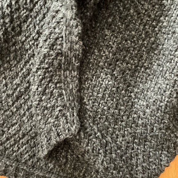 Cardigan sweater w detachable faux fur collar - Picture 2 of 5